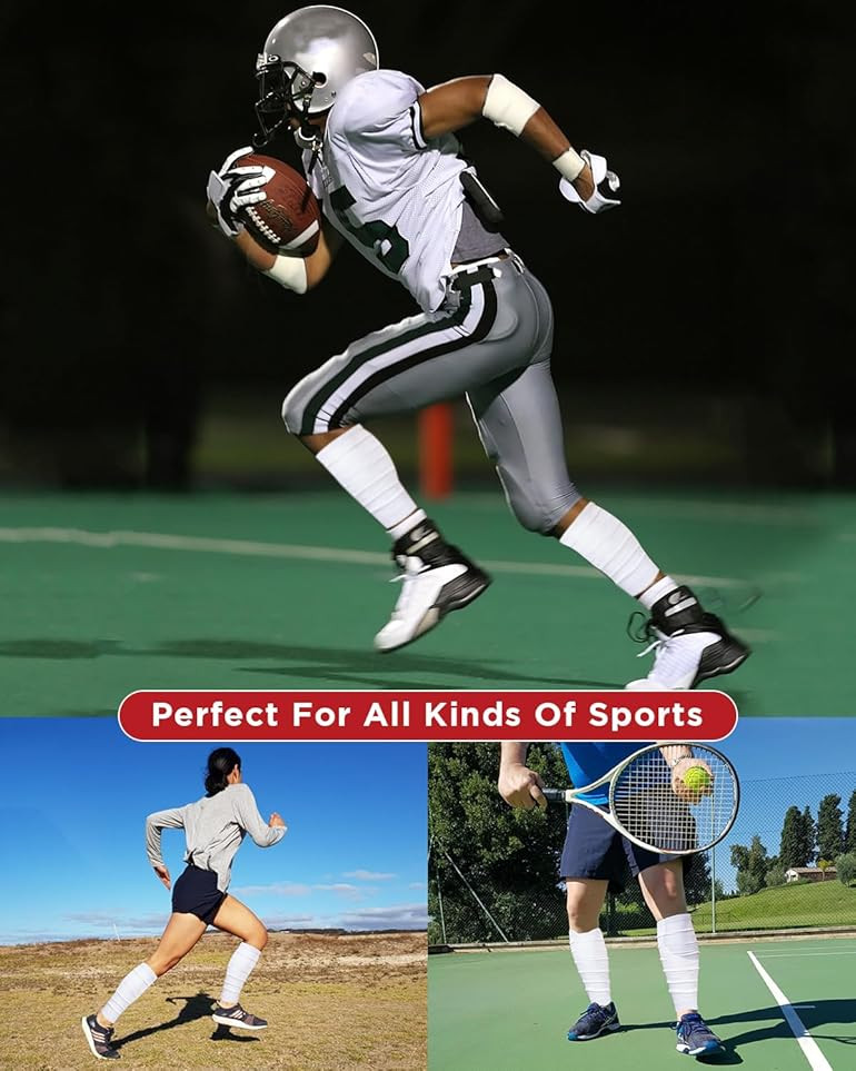 Exxact Sports Leg Sleeves for Men Football Calf Compression Sleeve, Calf Sleeves