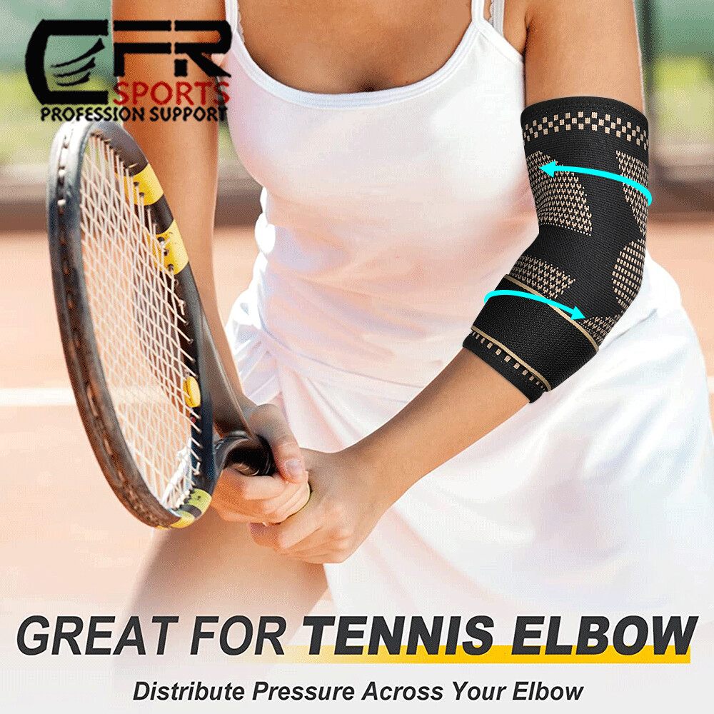 Adjustable Sports Compression Sleeve Elbow Support Brace Arthritis Arm Wrap Band
