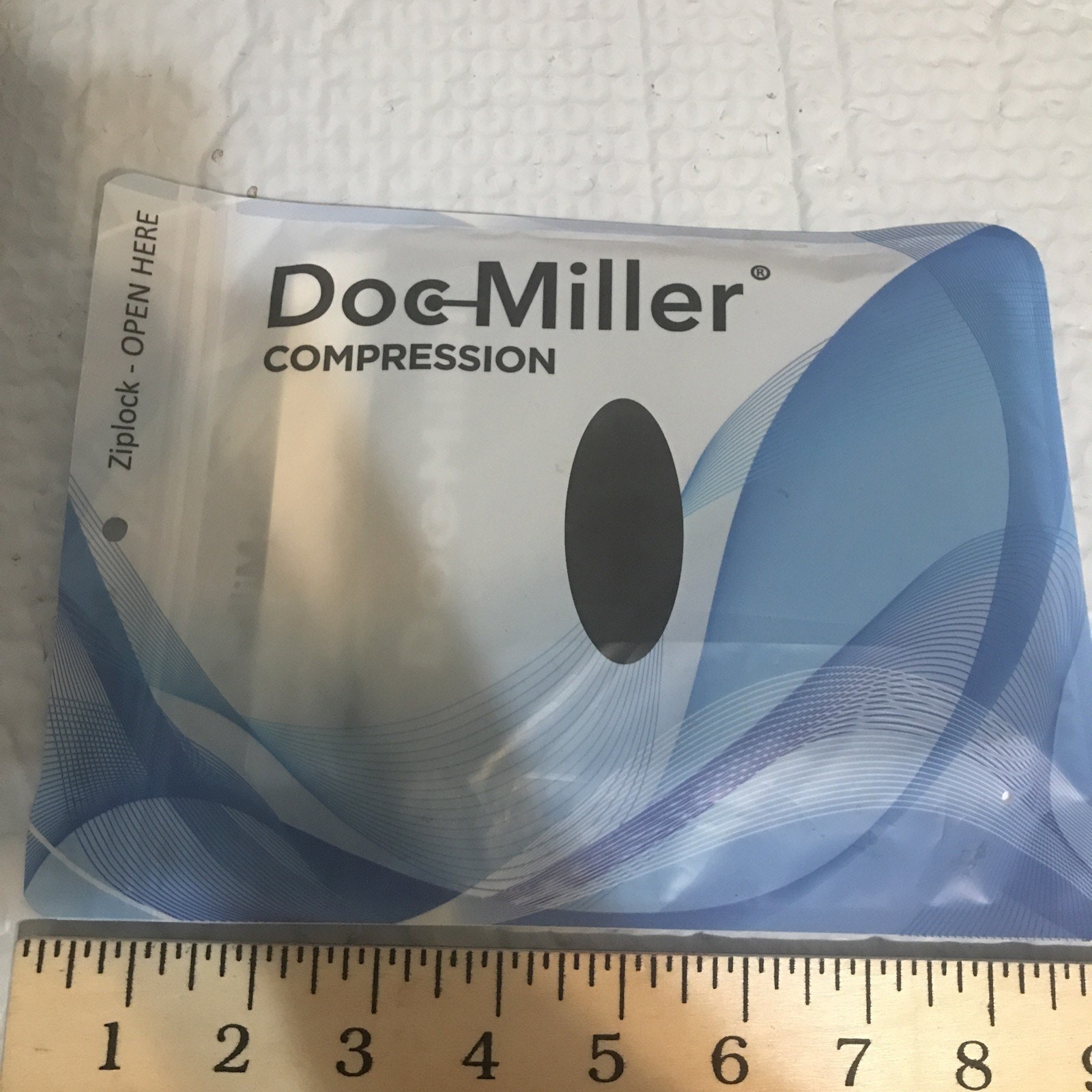 Doc Miller Calf Compression Medium Sleeve Black 15-20mmHg
