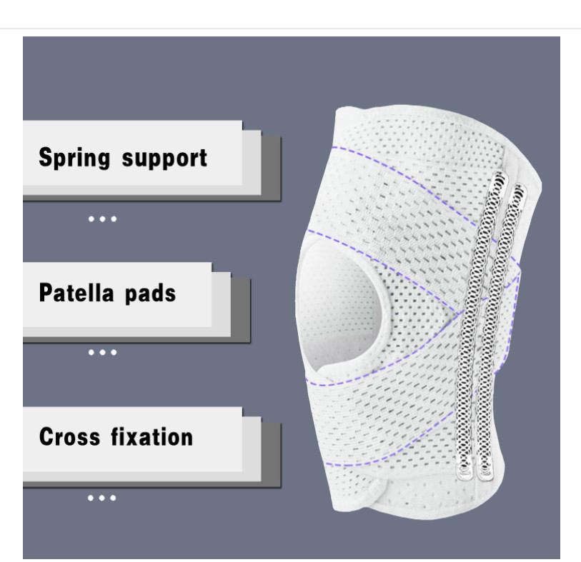 Unisex Knee Brace Compression Sleeve Support Patella Adjustable Joint Pain Relif
