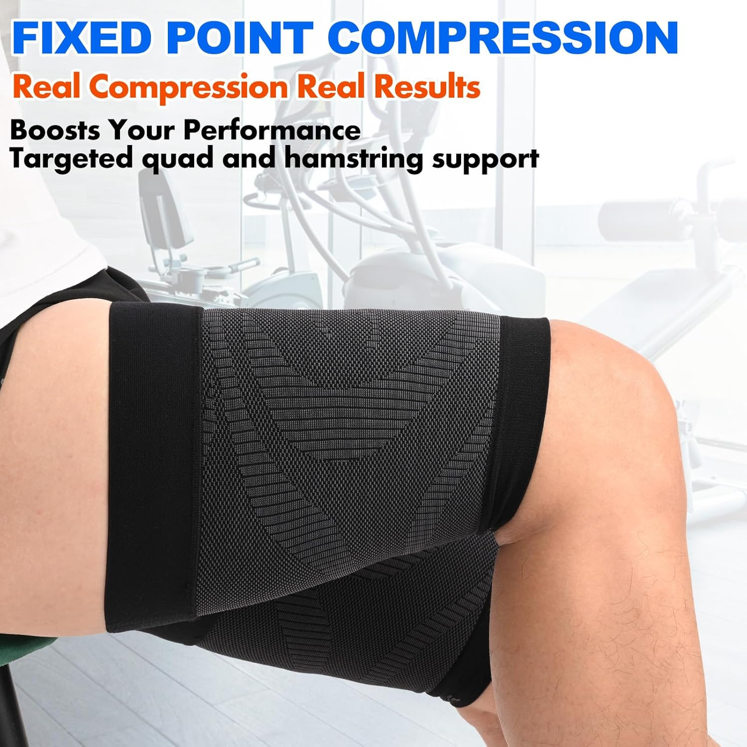 Thigh Compression Sleeves (Pair), Unisex, Hamstring Compression Sleeve for Quad