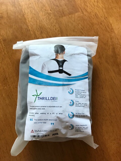 THRILLDEI Posture Corrector One Size Adjustable Chest 28″-36″ NWT FAST SHIPPING