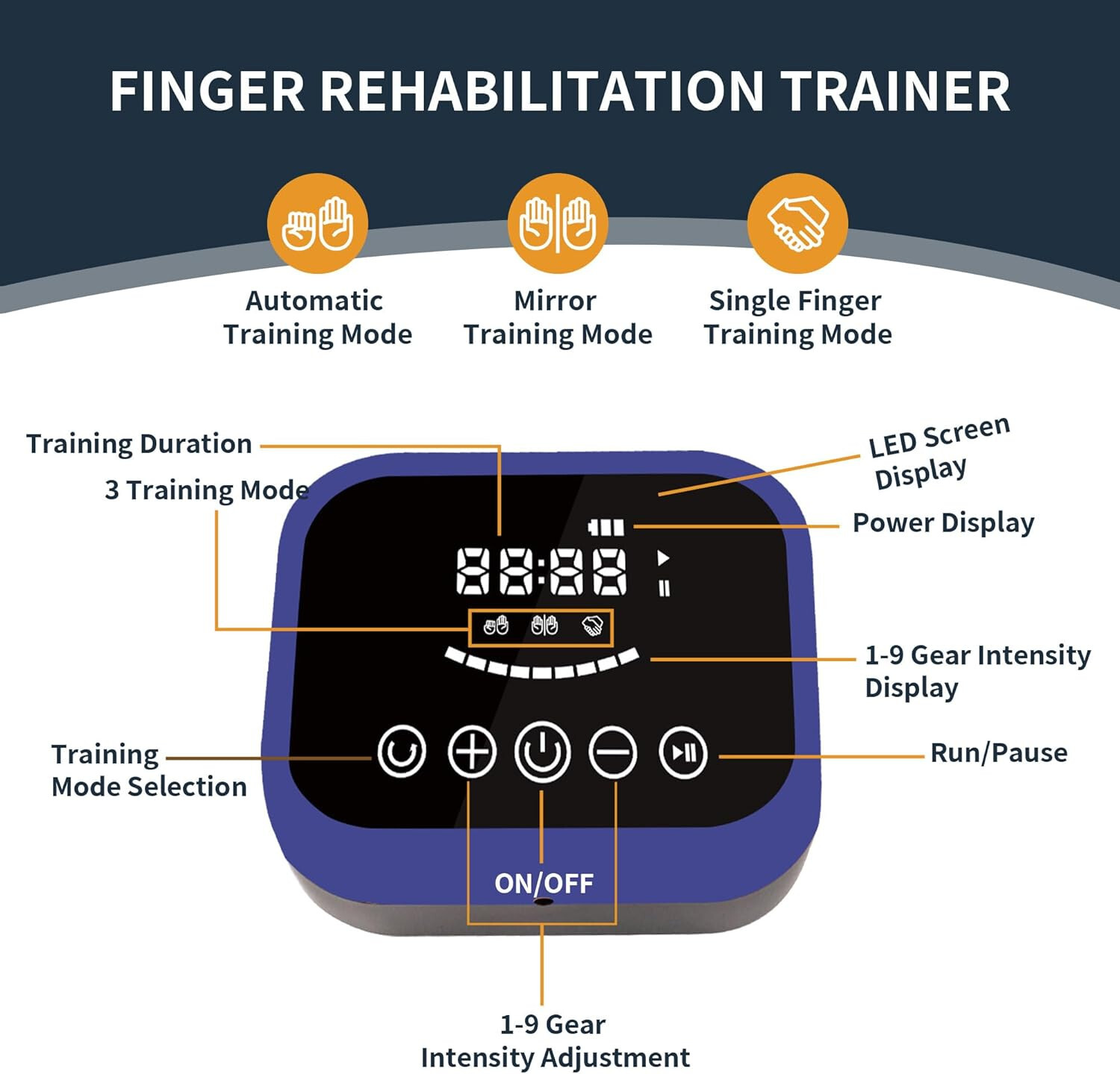 ✅ Hand Function Rehabilitation Robot Gloves Finger Hemiplegia Recovery Trainer