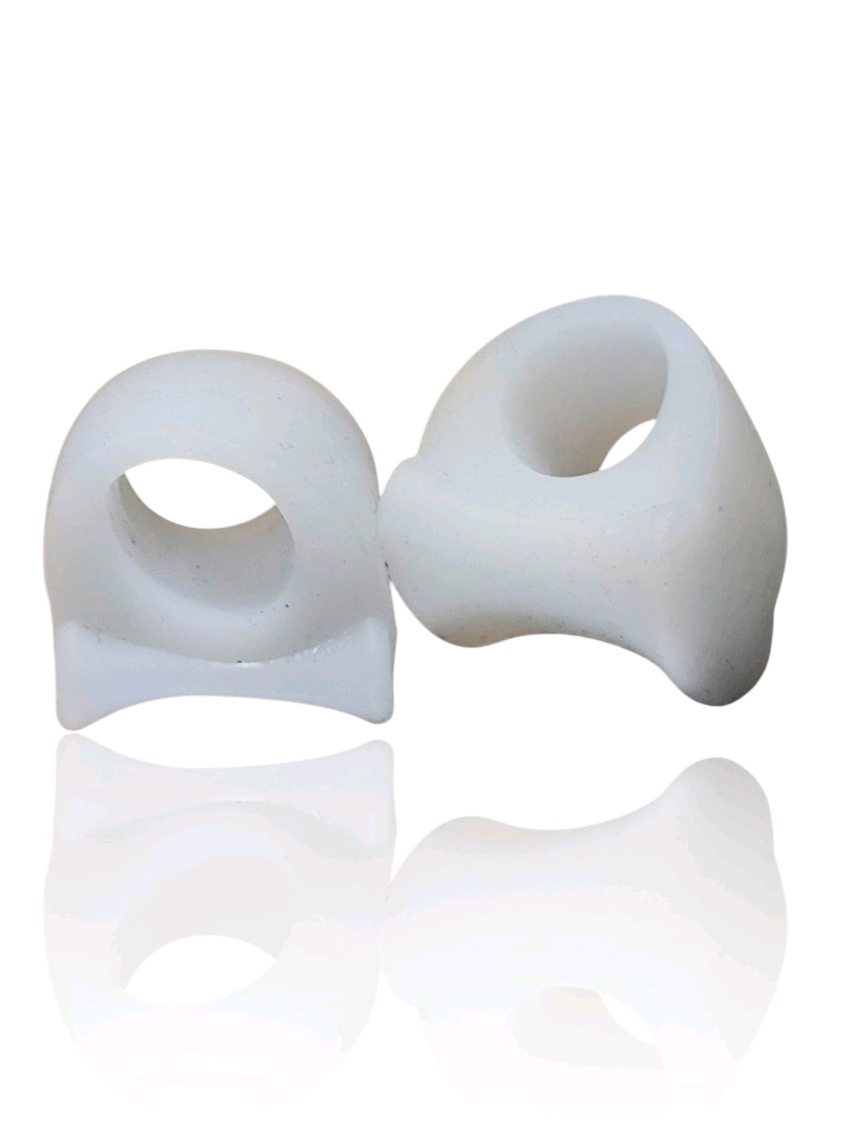 Pair Of Gel Toe Separators for Overlapping Toes Bunions Big Toe Pain Relief