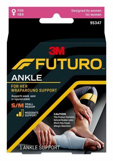 3M Futuro For Her Wrap Around Slim Ankle Support Small Medium Compression