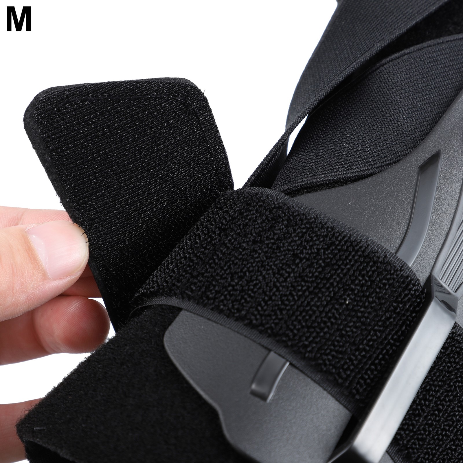 Ankle Support Elastic Brace Compression Sport Sleeve Black M Size