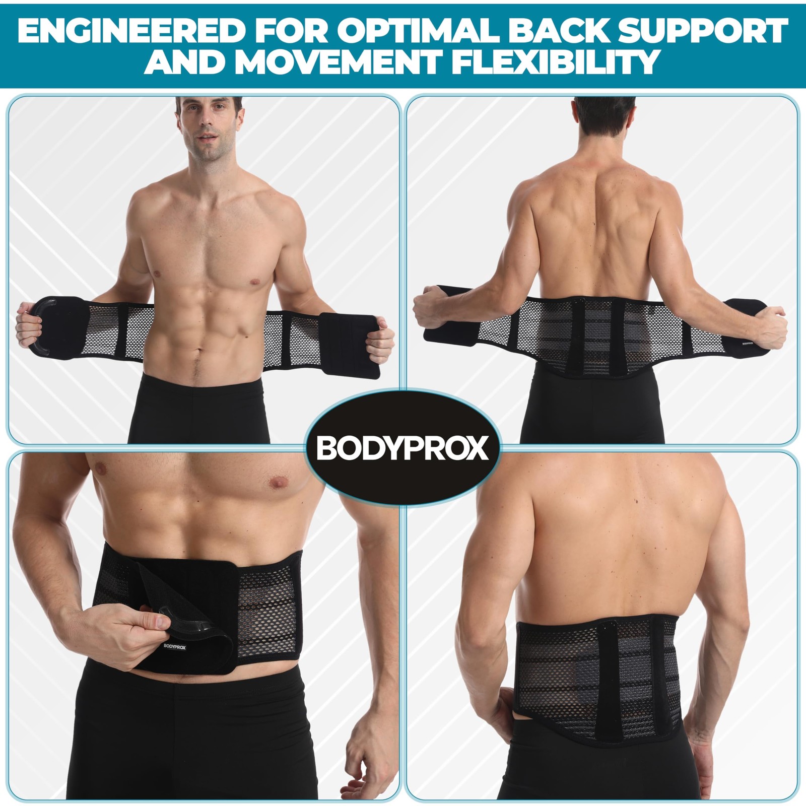 Breathable Back Brace Back Support Brace for Men and Women. X-Large