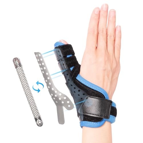 Thumb Splint Brace S/M Blue Dequervains Tendonitis Trigger CMC Joint Arthritis
