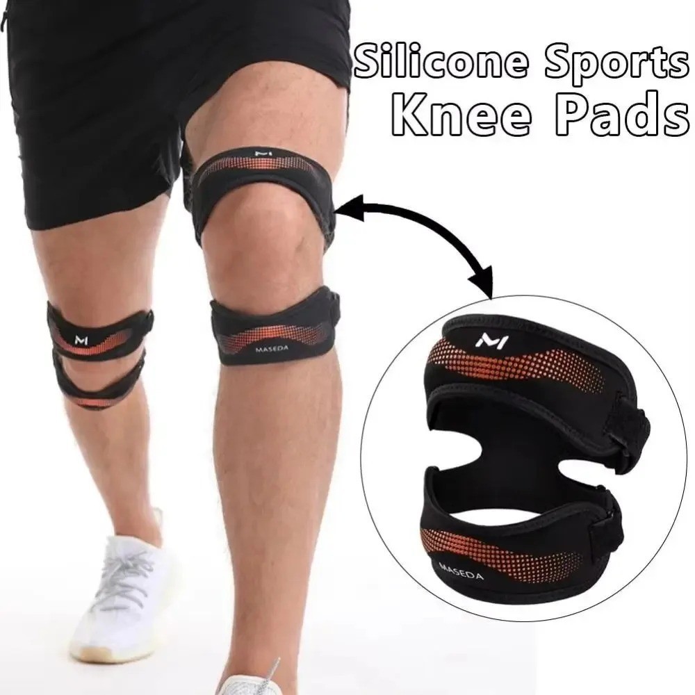 1PC Adjustable Patella Knee Strap Double Support Brace for Running Sports Gym