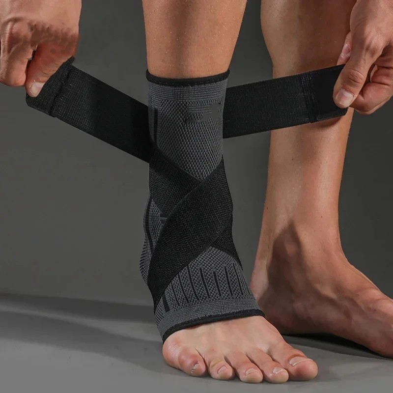 Elastic Ankle Brace Protector Sports Gym Fitness Support Belt.