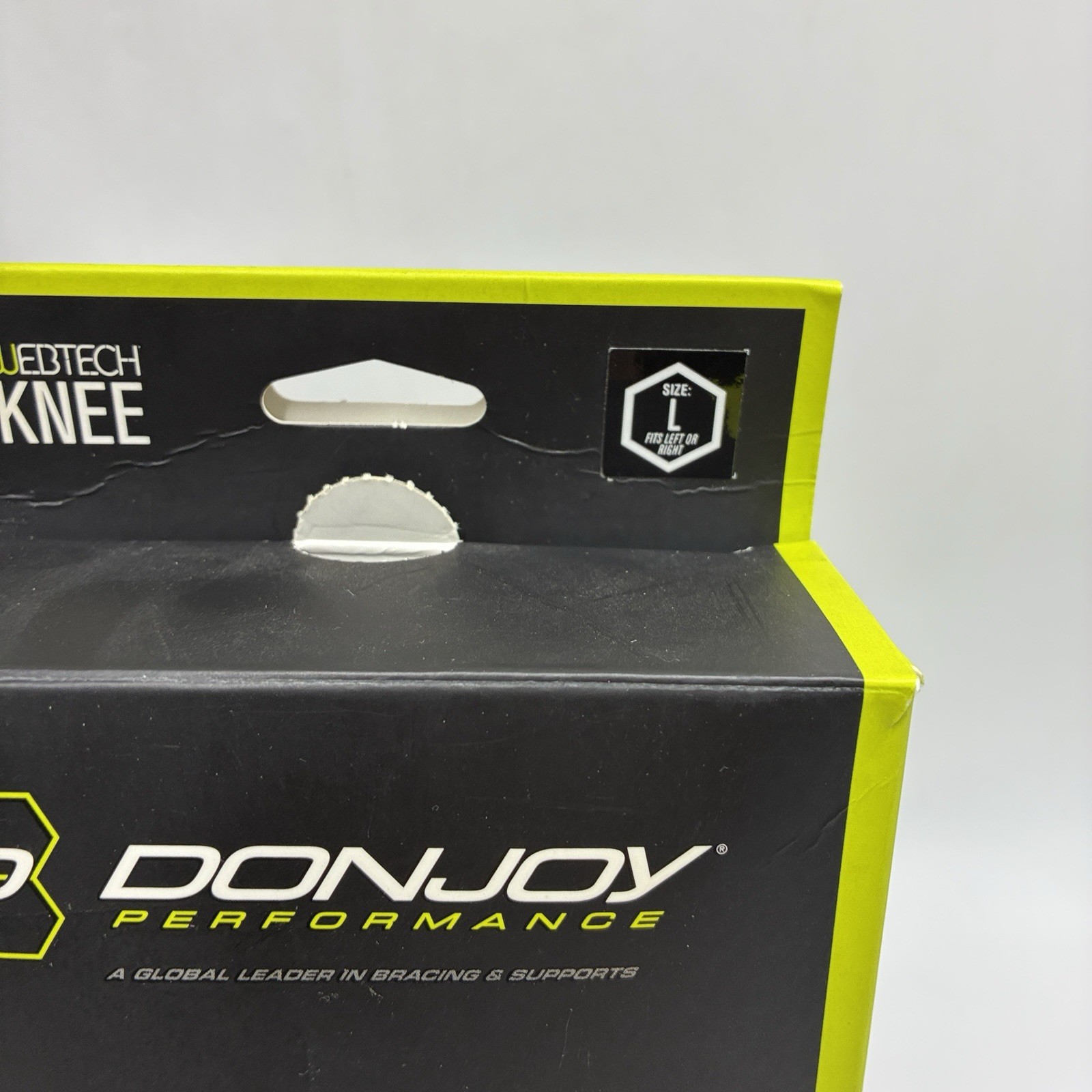 DonJoy Performance WEBTECH Knee Support Brace with Compression Undersleeve L