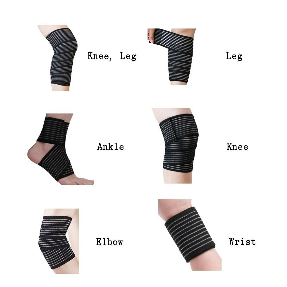 Vendaje De Compresión De Alta Elasticidad Cinta De Kinesiología Protector Cuerpo