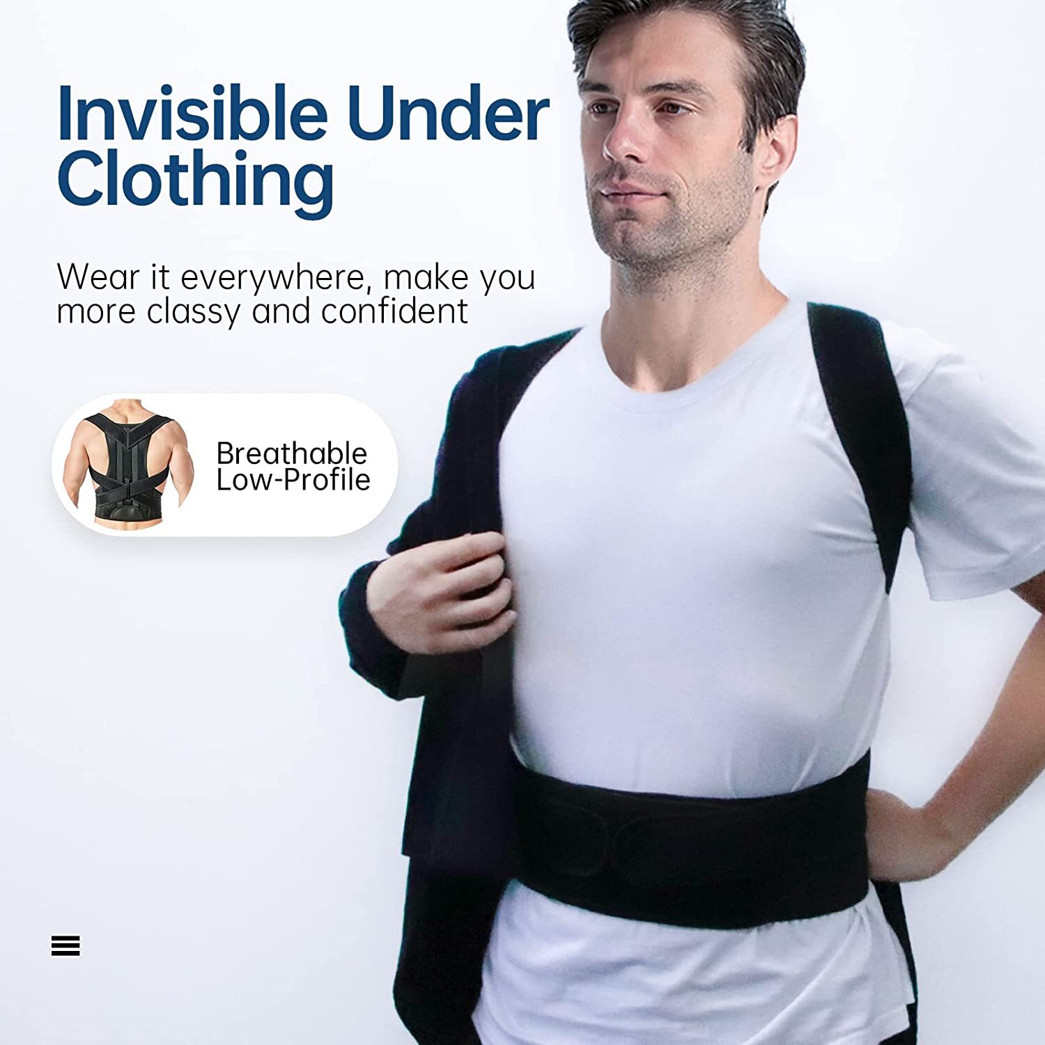 Posture Corrector for Women Men Back Brace for Upper and Lower Back Pain Relief