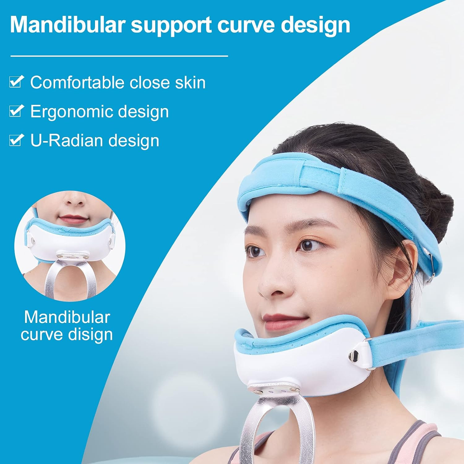Cervical Thoracic Orthosis Adjustable Orthotics for Head Neck Chest Cervical Ver
