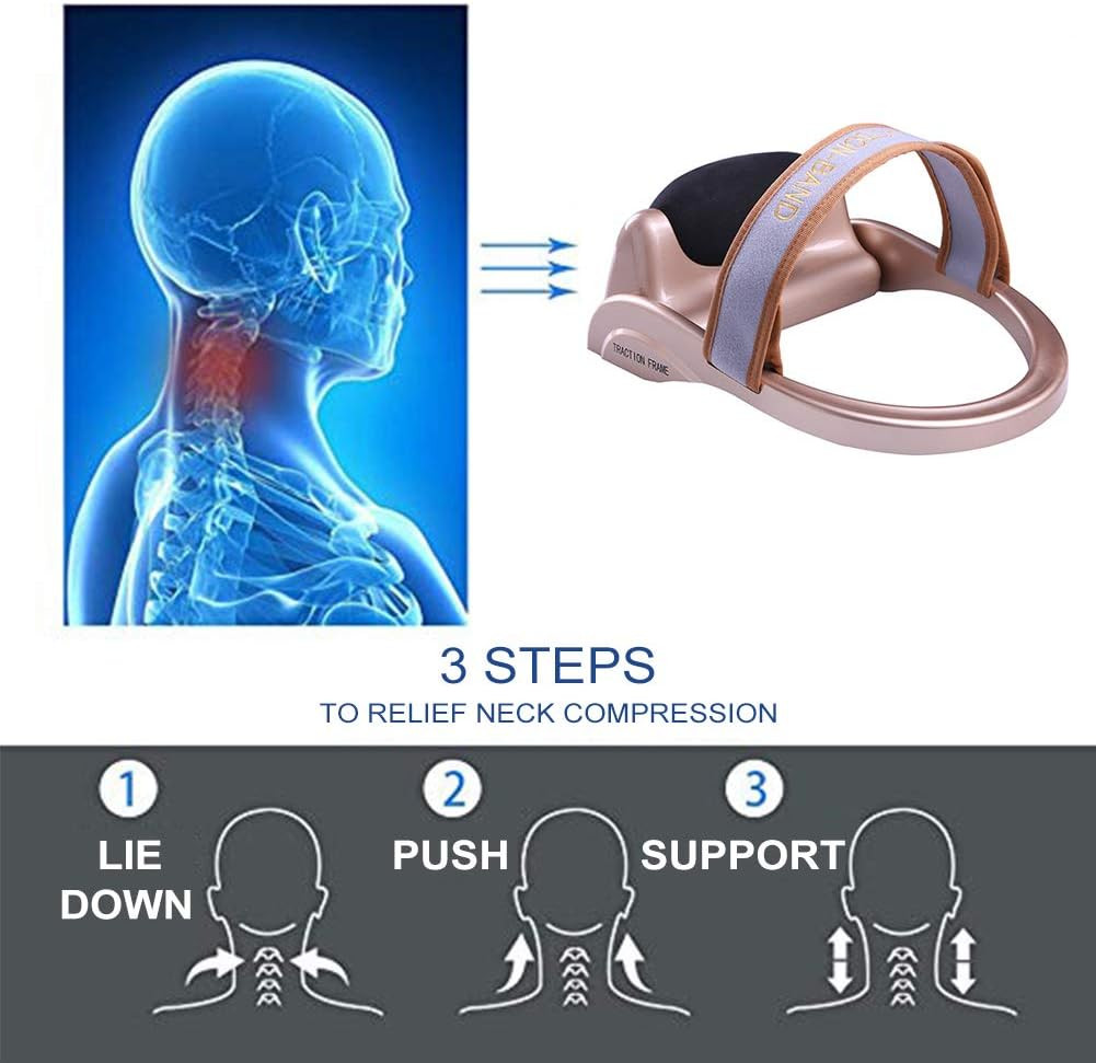 Cervical Neck Traction Device, Chronic Neck Pain Relief Muscle Relax Pillow with