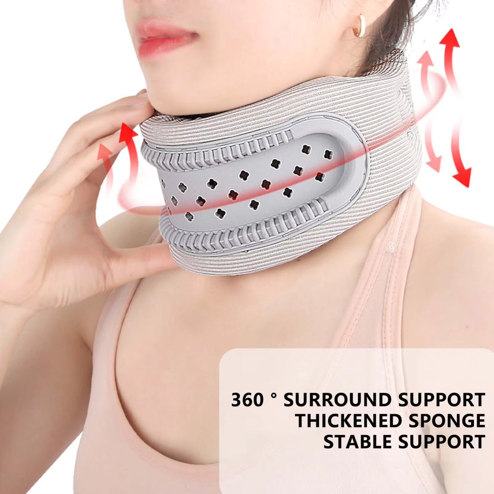 Cervical Neck Support Pillow Foam Cushion for Comfort and Posture Relaxation