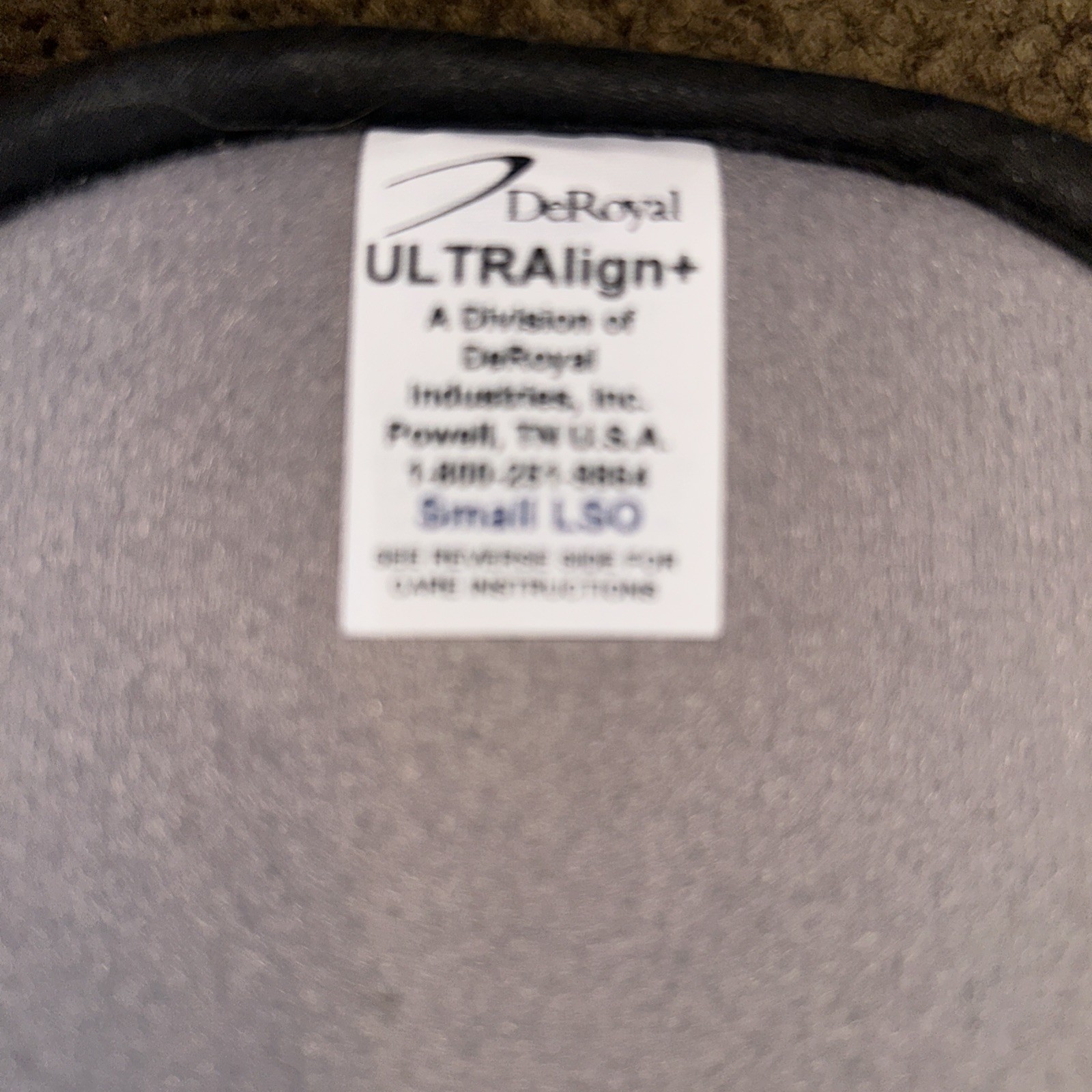 DeRoyal ULTRAlign+ Lumbar Sacral Orthosis LSO Back Brace Sz Small LSO