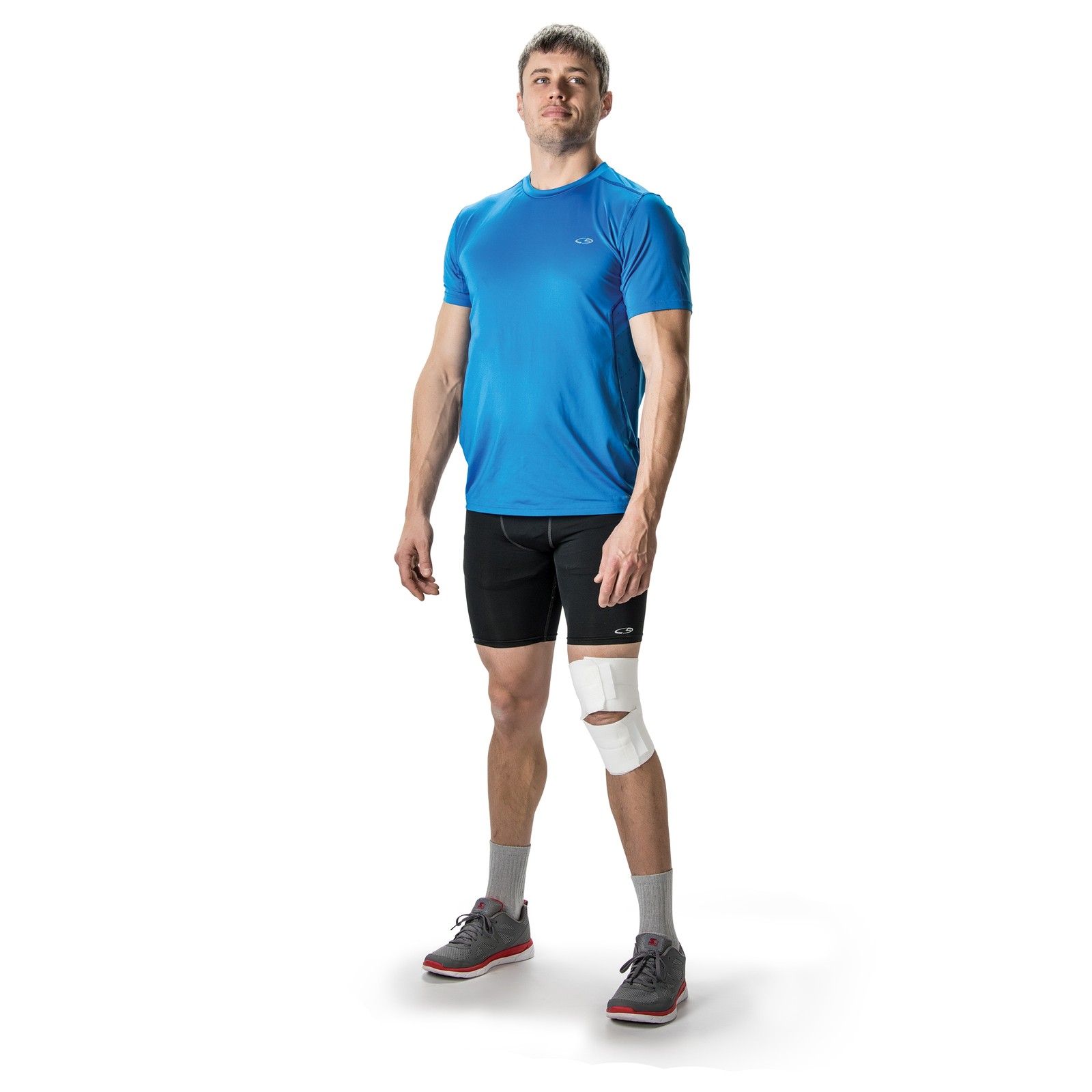 Swede-O Elastic Knee Wrap White 4″ Compression Helps Reduce Sprains Strains