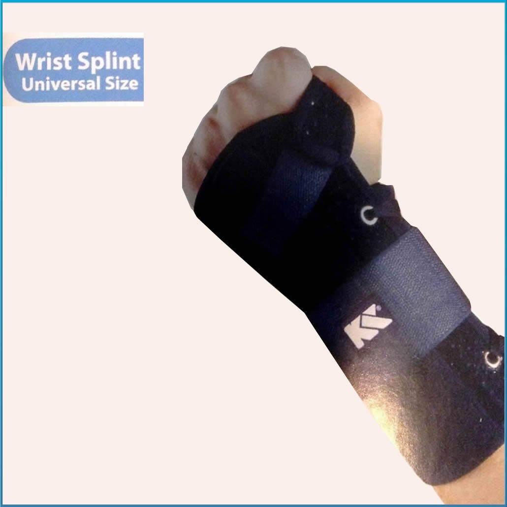 WS004US Adjustable Carpal Tunnel Wrist Splint Support w/ Wraps Band LEFT ARM