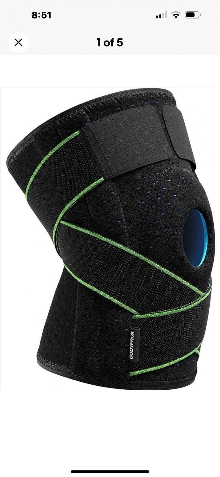 Bodyprox ~ Knee Brace with Side Stabilizers & Patella Gel Pads for Knee Support