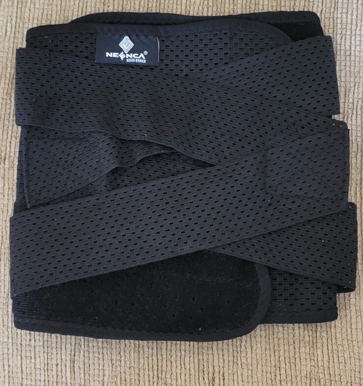 Knee Brace for Pain Compression Support Mesh Fabric Side Stabilizer Open Box-3XL