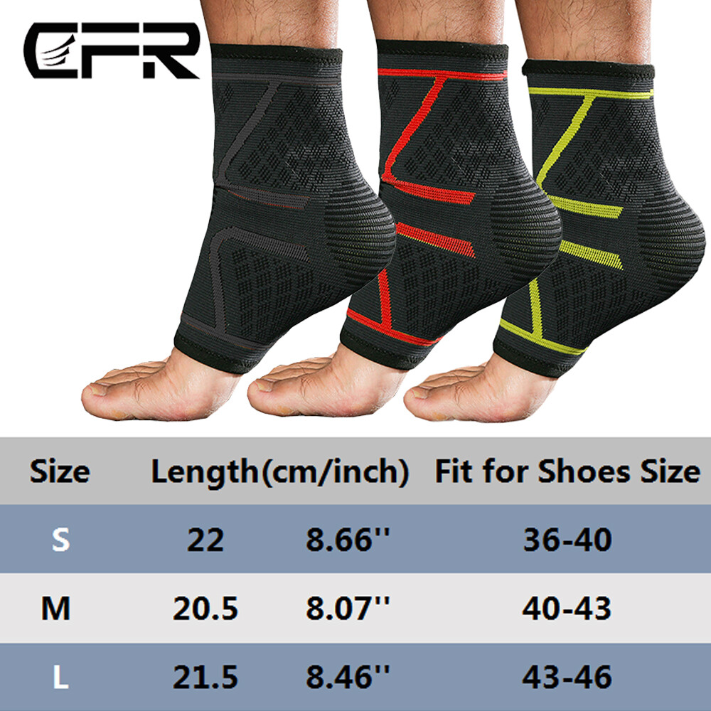 Ankle Brace Support Achilles Tendon Wrap Sleeve Socks Adjustable Arch Tendinitis