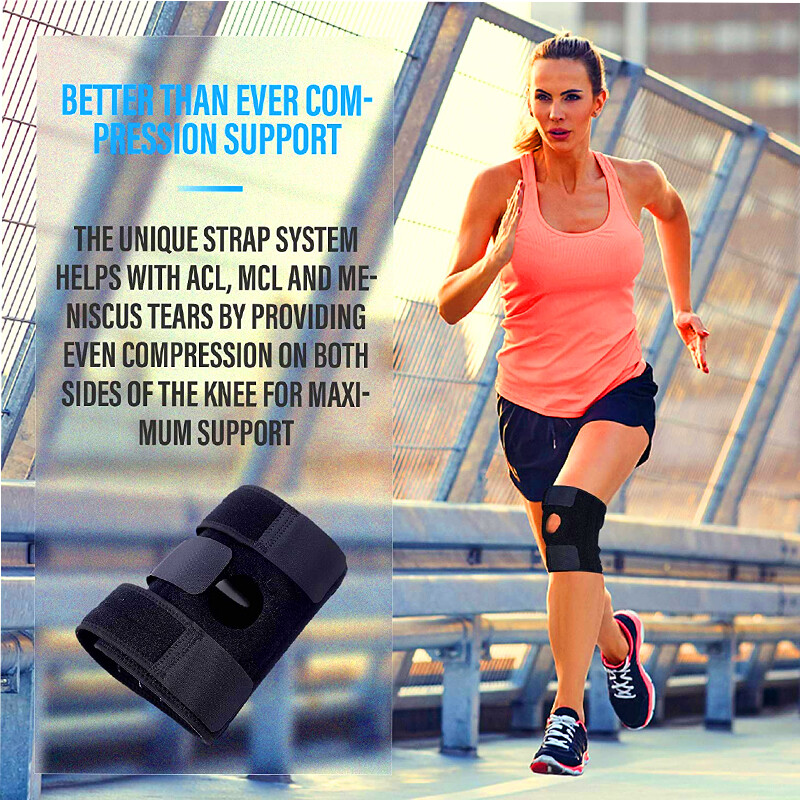 New Patella Knee Sleeve Compression Brace Support Meniscus Pad Sports Joint Pain