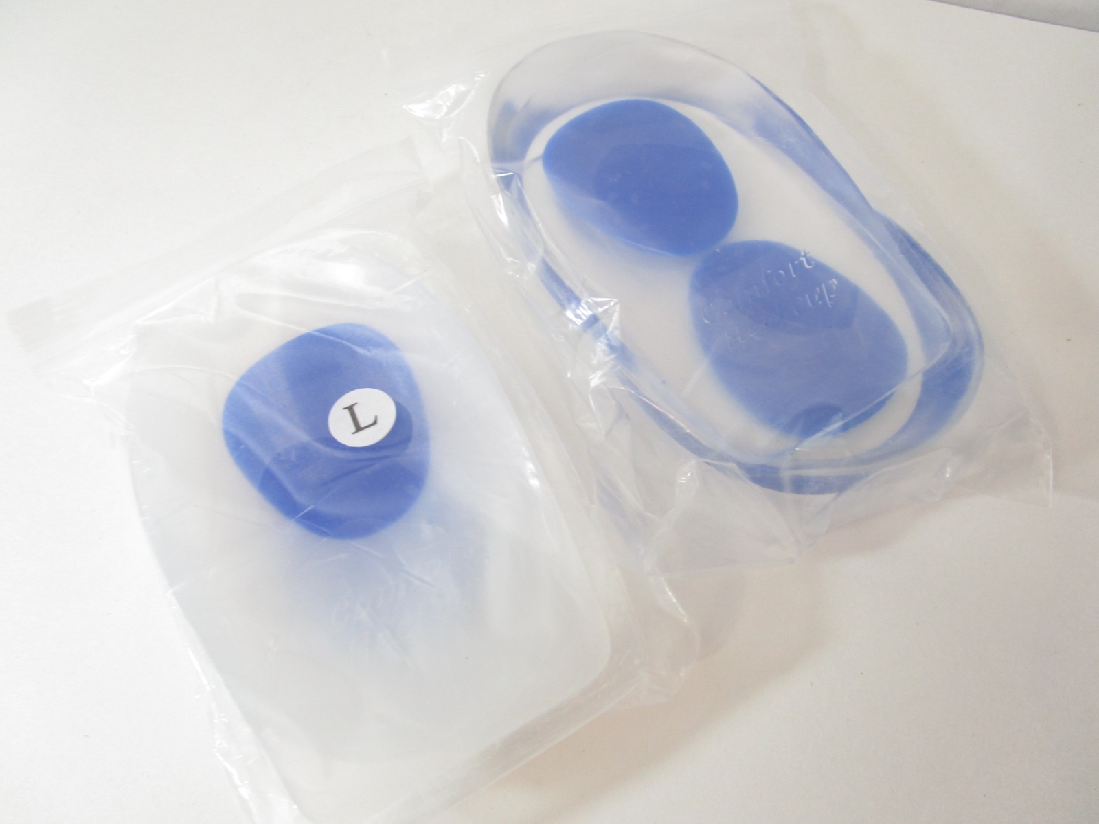 HLYOON H11 2Pairs Medical Grade Silicone Heel Cup/ Heel Pain PU Gel Pads, NEW