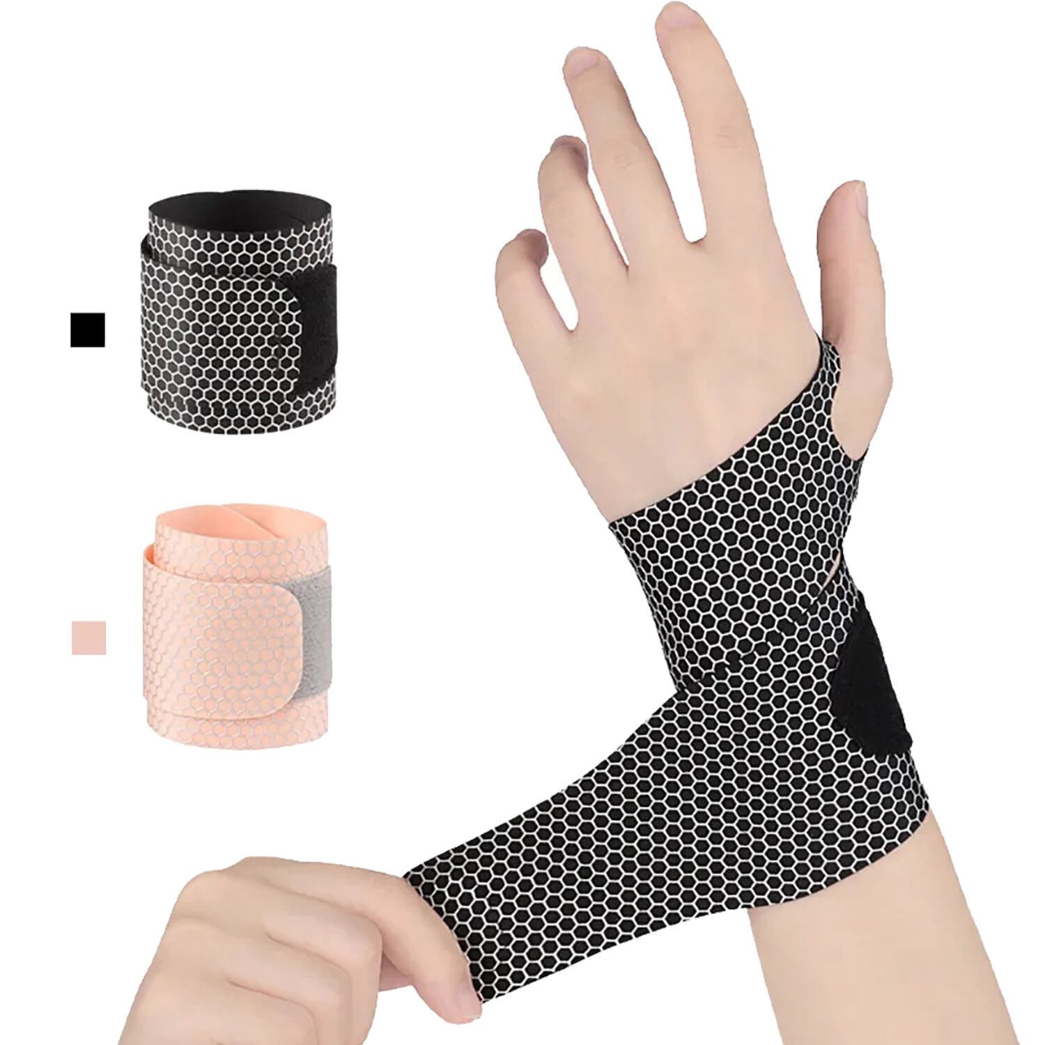 Compression Wrist Support Straps Hard Type Hand Grip for Pain Relief Wrap Unisex