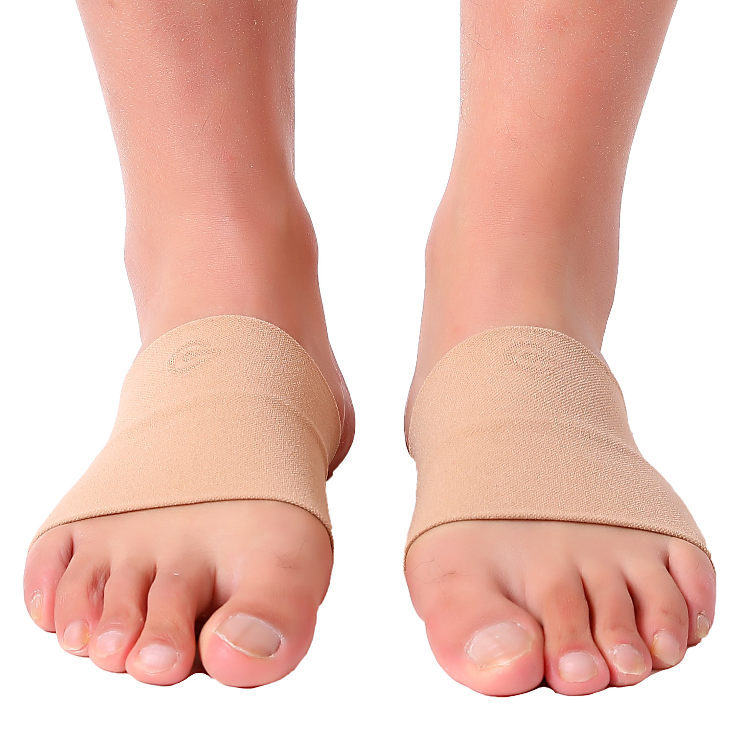 Doc Miller Arch Support Compression Sleeves 1 Pair Plantar Fasciitis SKIN/NUDE