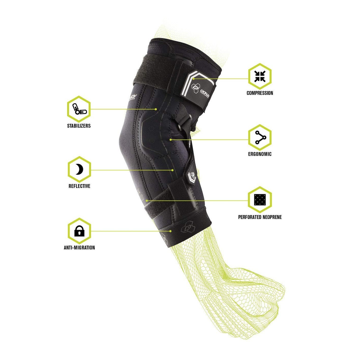 DonJoy Performance Bionic II Elbow Support Brace – New Upgraded Model – (Large)