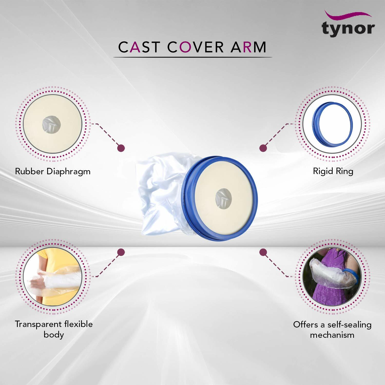 Tynor Cast Cover Arm Provides Complete Protection To Cast From Moisture