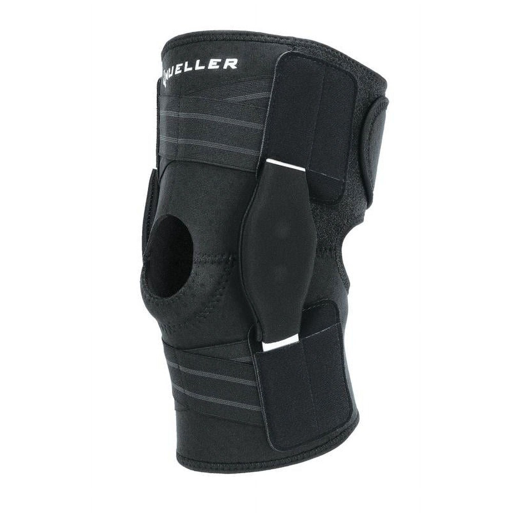 Adjustable Hinged Knee Brace, Black, One Size Fits Most