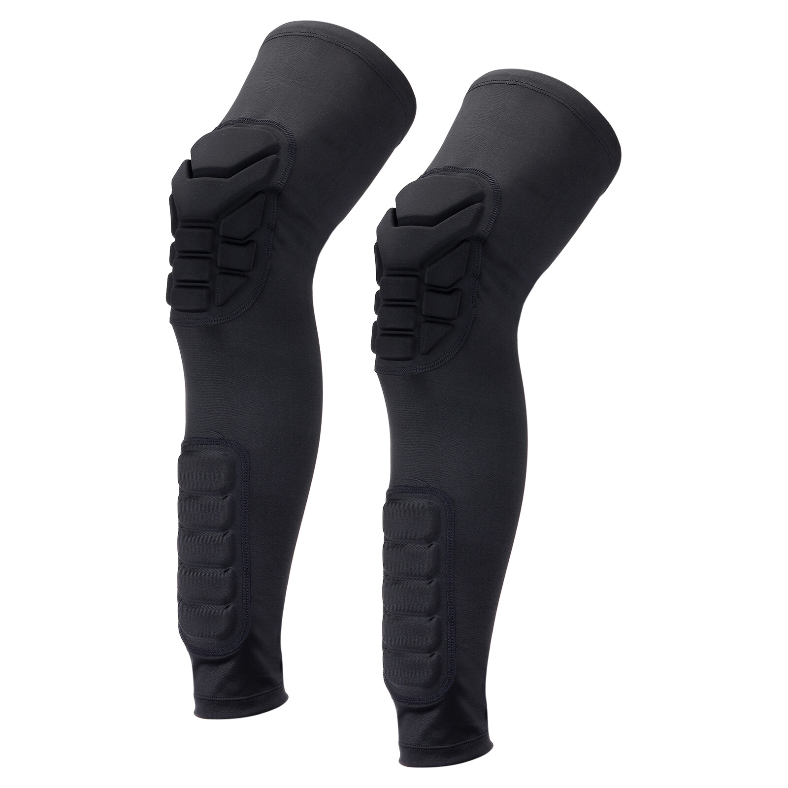 2 Pcs Knee Calf Pads Knee Braces Knee Guards Compression Leg Sleeve Black L