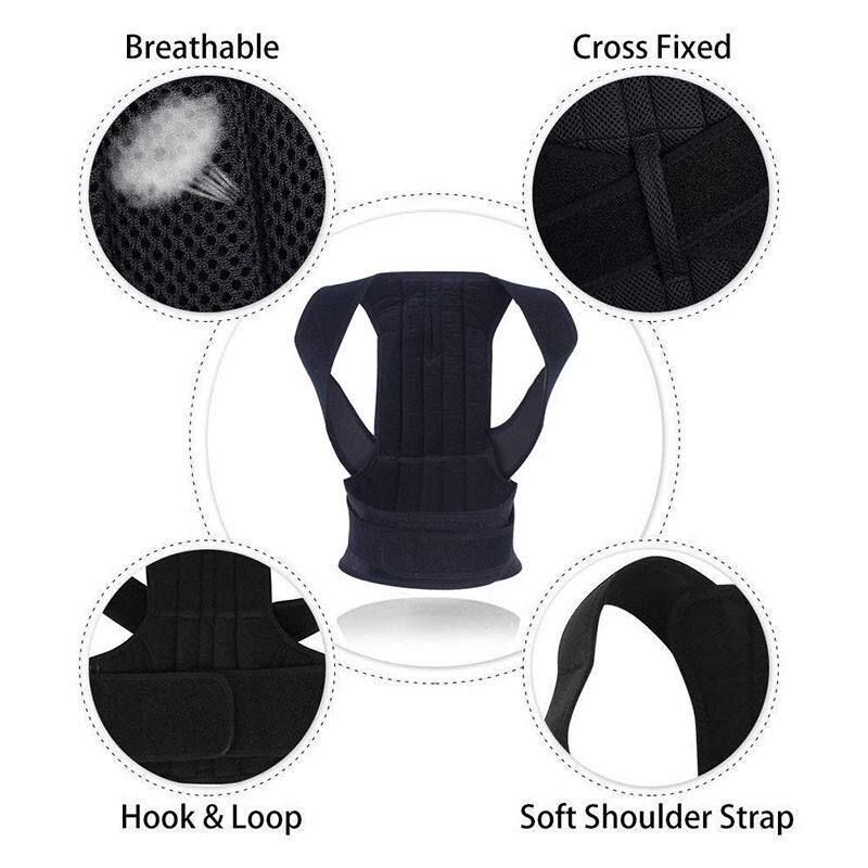 Posture Corrector Back Support Brace Prevent Slouching Improve Thoracic Kyphosis