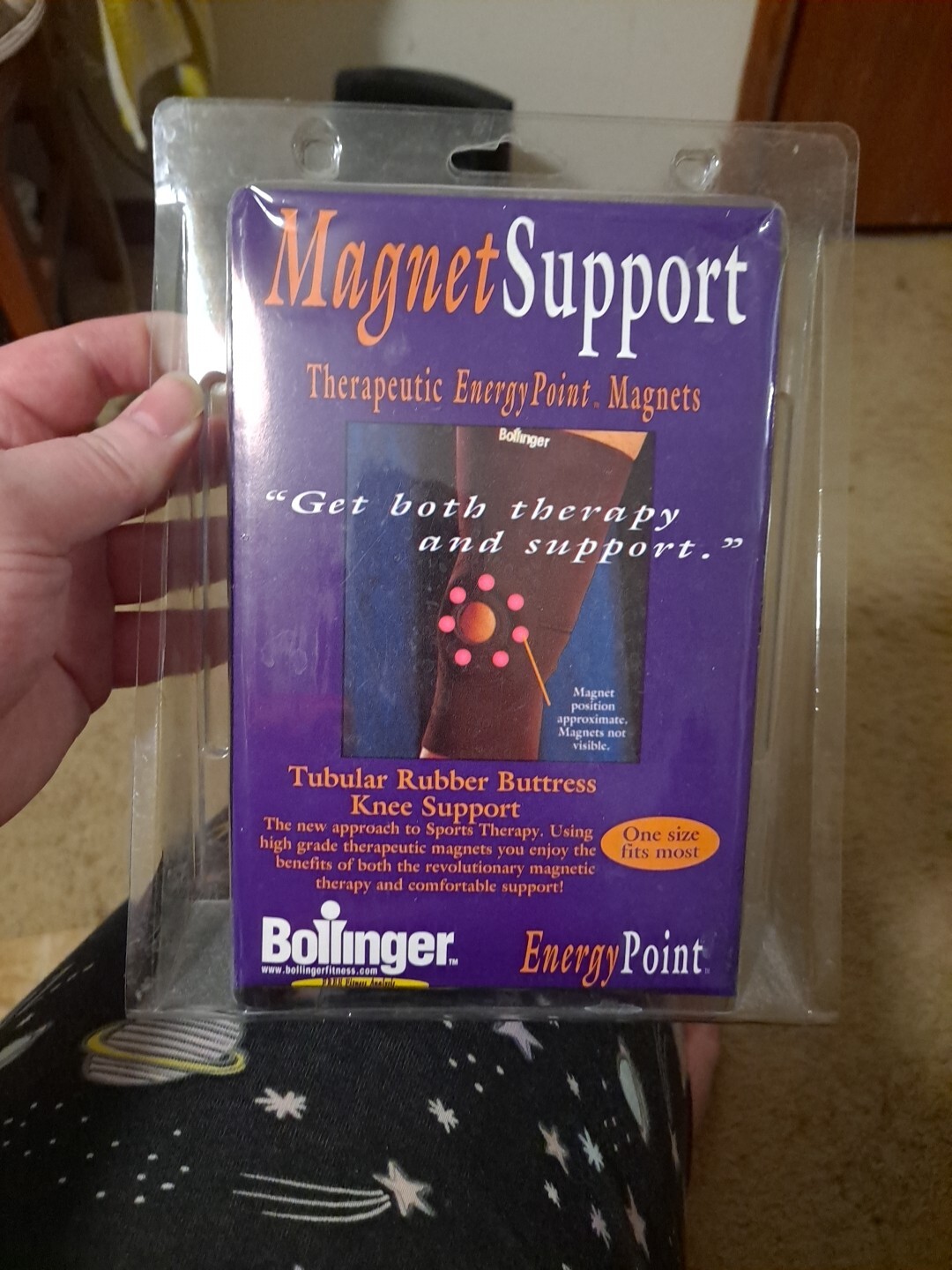 Bollinger magnet support Tubular Rubber Buttress knee support