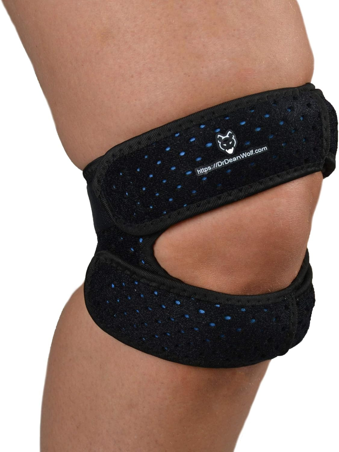Dr. Wolf Dual Knee Strap for Patellar Tendon Support – Pain Relief Band for Jump