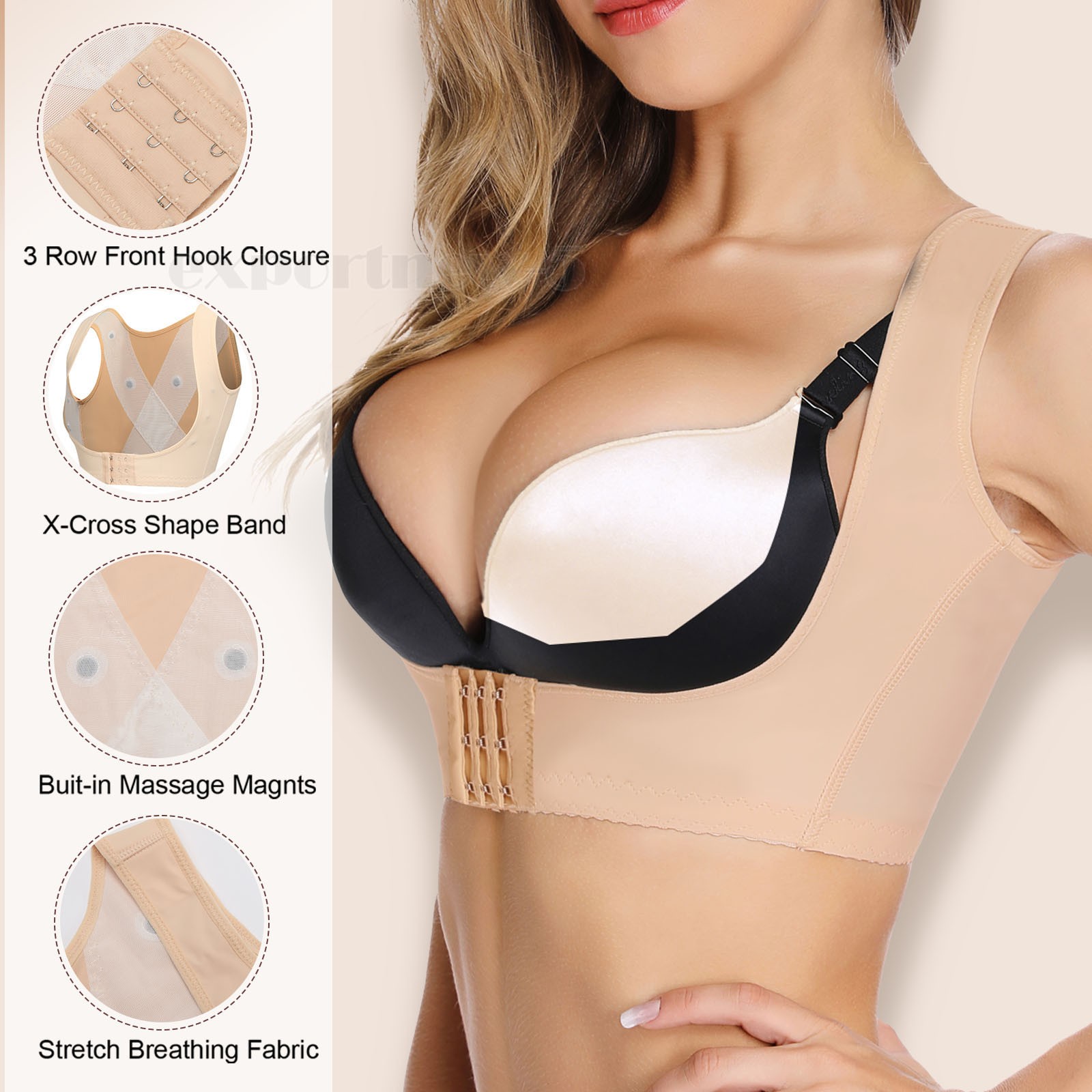 Posture Corrector Adjustable Back Brace Shoulder Support Vest