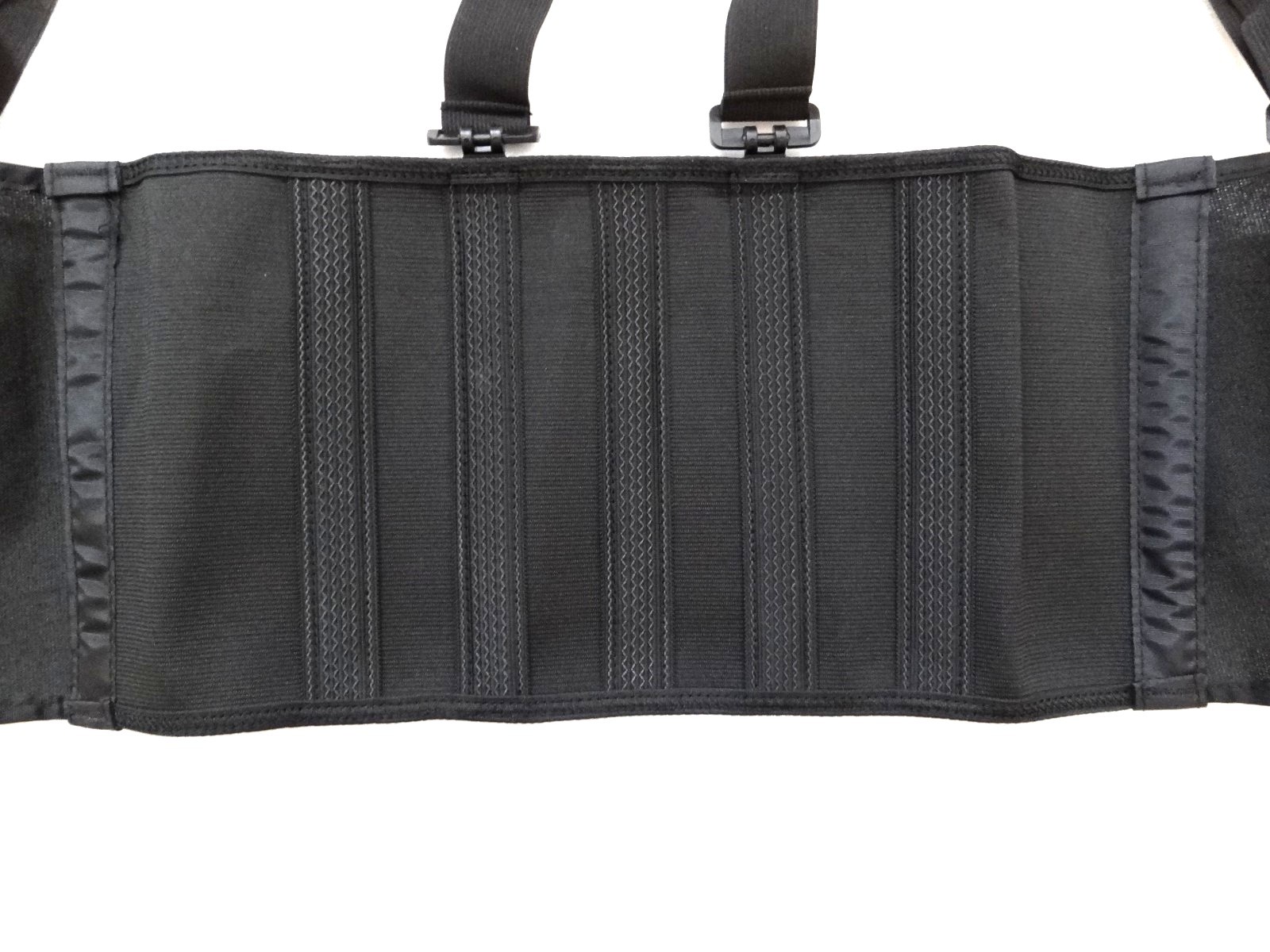 Impact 7389M Economy Back Support with Suspenders Sz. M ~ Black 5″W x 3″D x 8″H