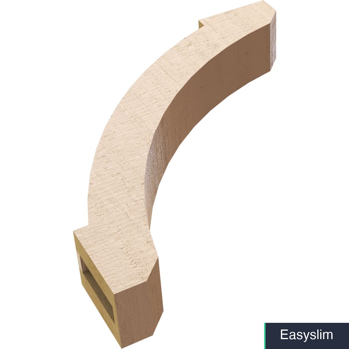 Knee Brace Faux Wood Urethane Primed Tan 3″W x 16″D x 16″H Molded