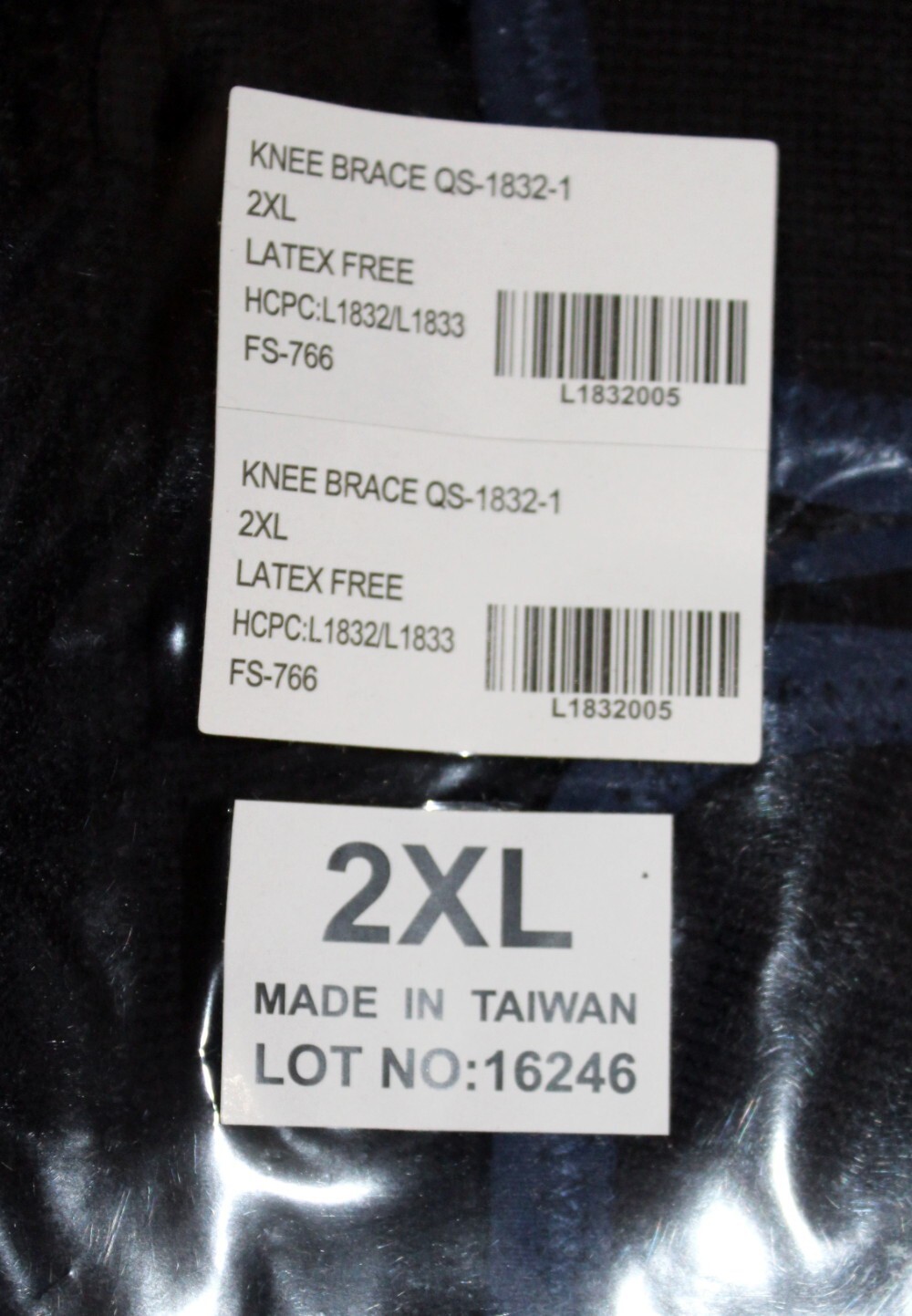 2 Pairs Quicksilver 2XL Knee Braces QS-1832-1 ~ New in Package