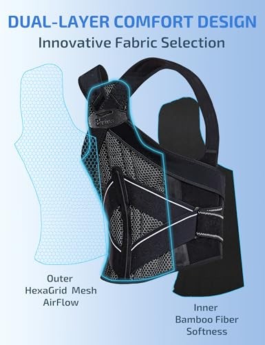 ENTHRA POSTURE CORRECTOR WITH BIONIC SYSTEM PRECISE BACK SUPPORT SIZE: M – BLACK