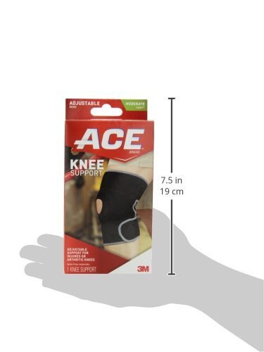 ACE Adjustable Compression Knee Support Breathable Neoprene One Size Fits Most