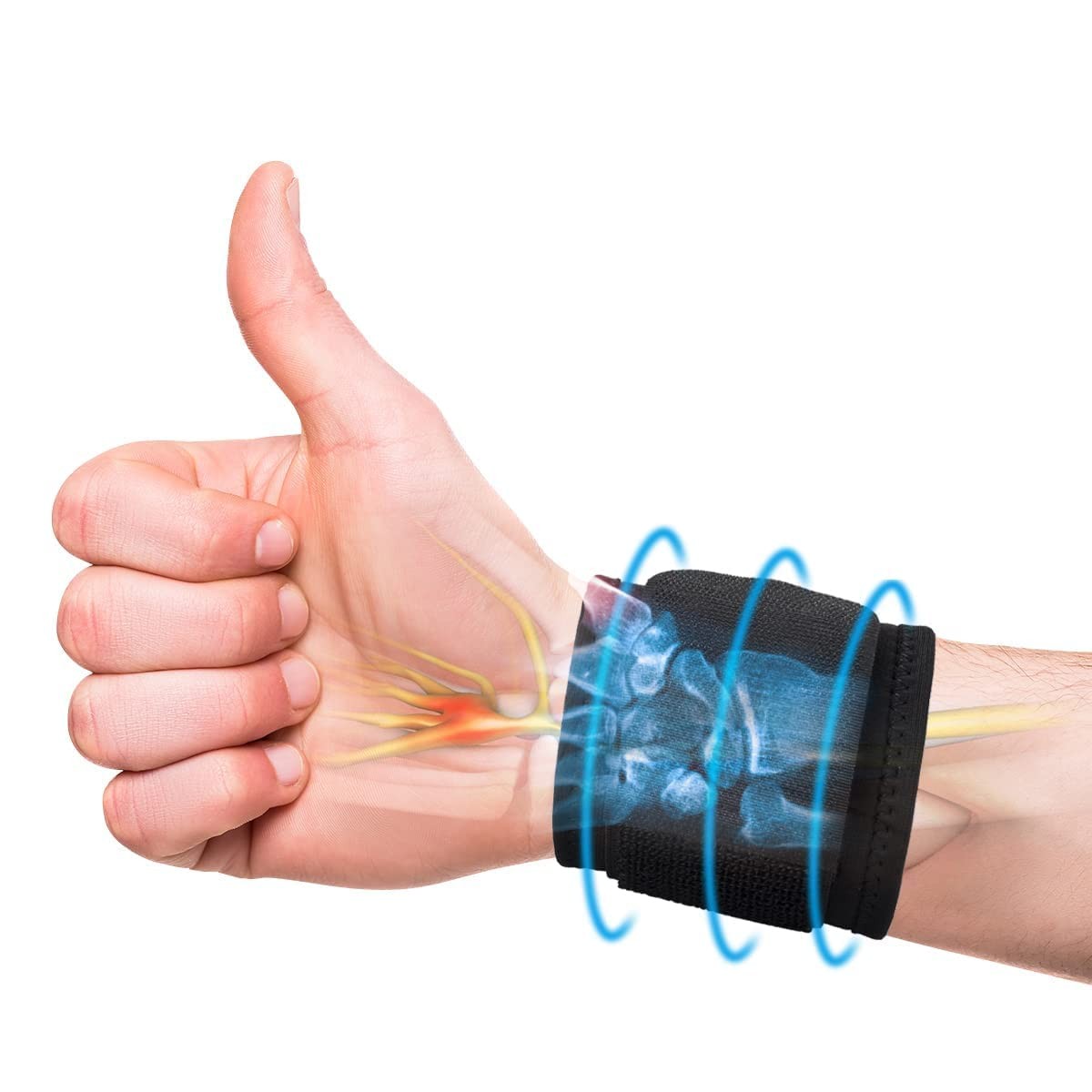 Wrist Brace Carpal Tunnel, Adjustable Wrist Support for Arthritis and Tendinitis