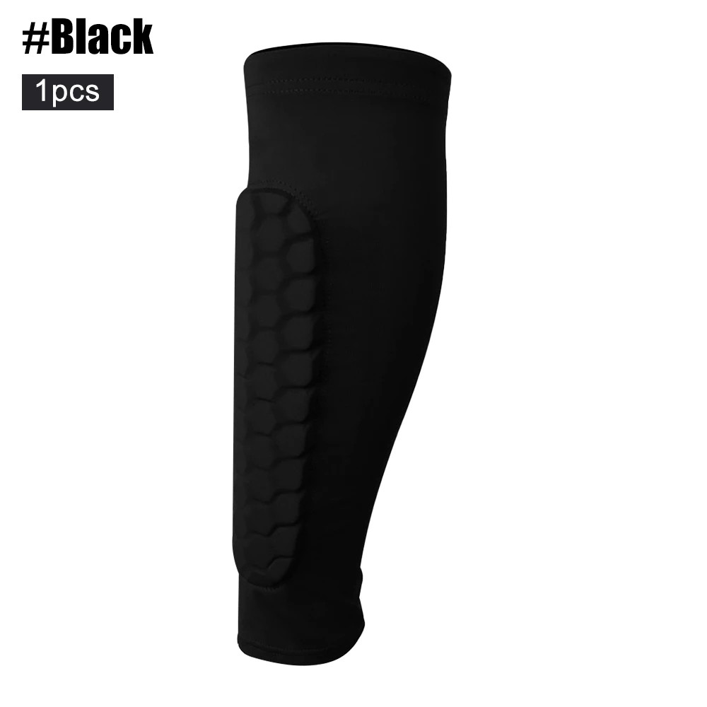 1Pcs Football Shin Guards Leg Sleeves Honeycomb Nylon Support Sock Shin Protecto