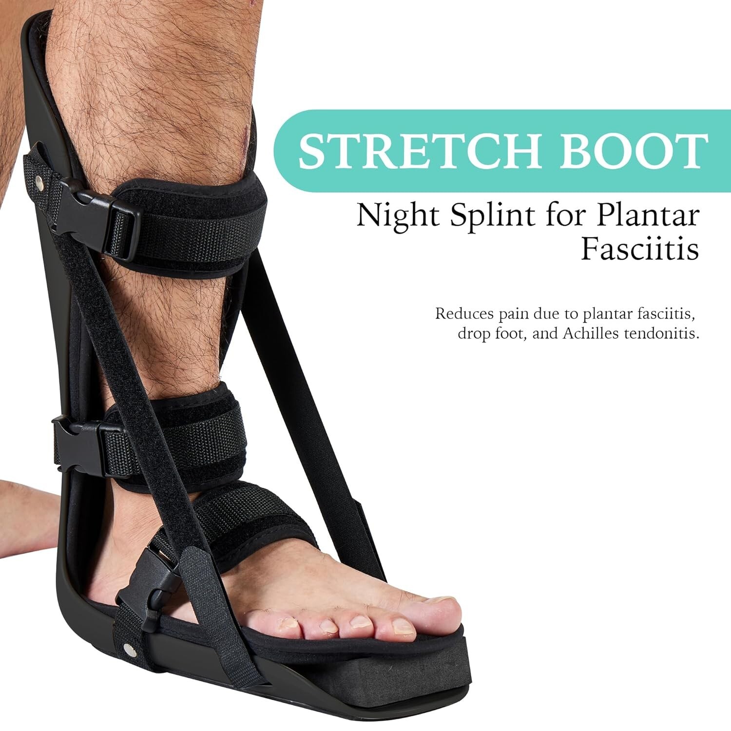 Adjustable Plantar Fasciitis Posterior Night Splint Sleeping Boot Adult XL
