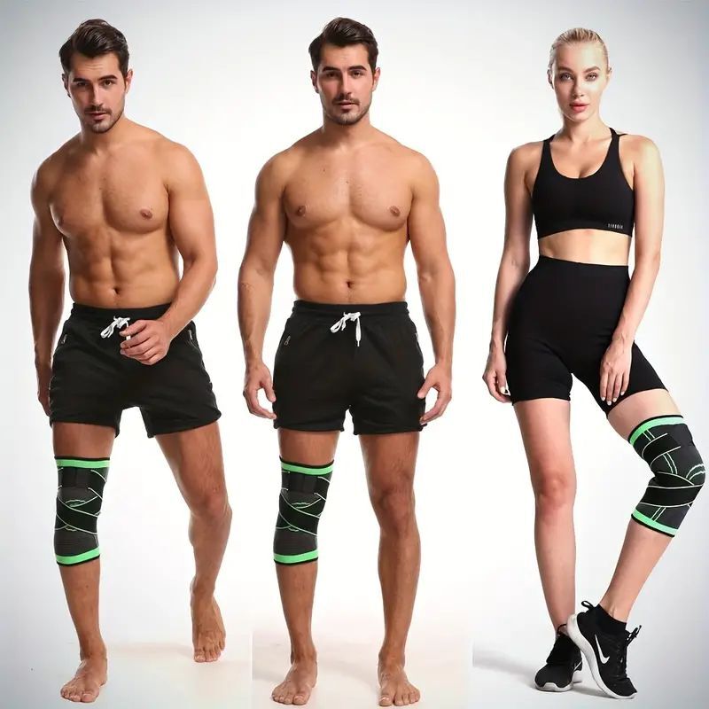 2x Knee Sleeve Compression Support for Arthritis Pain, Running Safety,Men/Women