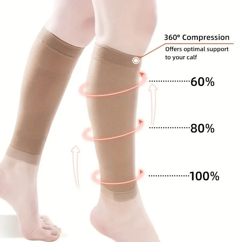 1 Pair Compression Calf Sleeve Running Leg Support Brace Sport Shin Splint Socks