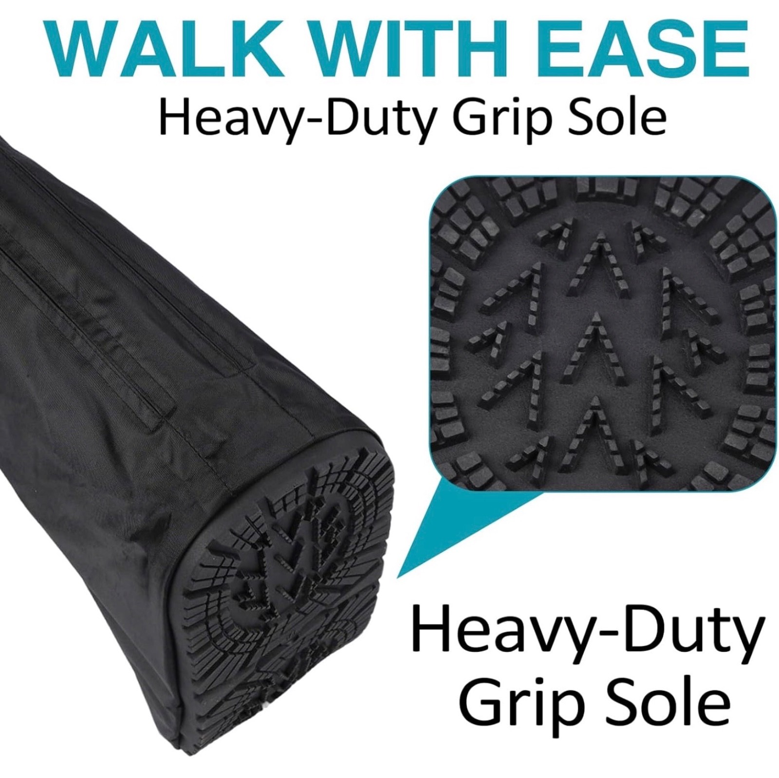 Waterproof Boot Cover for Tall Orthopedic & Medical Walking Boots, New Open box