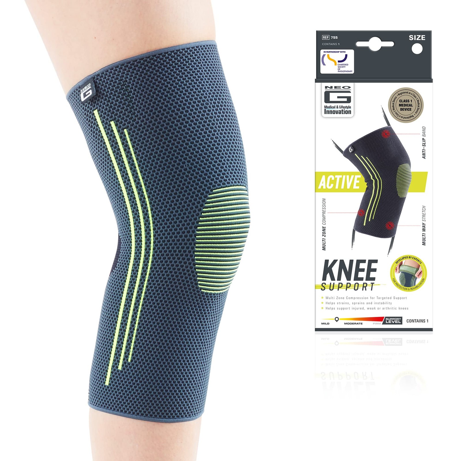 Knee Compression Sleeve for Sports – Breathable, Lightweight, Elastic Knee Sl…